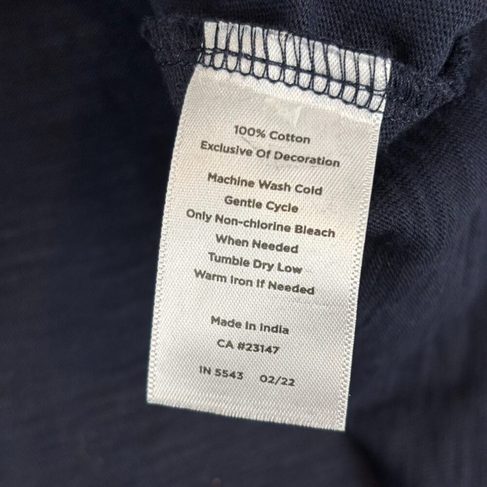 Talbot Embroidered Shift Dress Nantucket Slub Sz M Coastal Natural Cotton 2022 - Picture 7 of 11